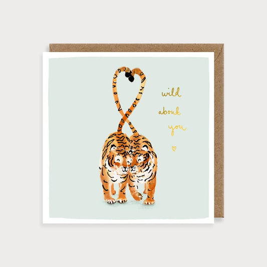 Tigers Wild About You Card