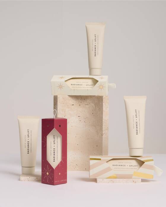 Katie Loxton Radiance Hand Cream in Almond & Vanilla in White Star Boxed