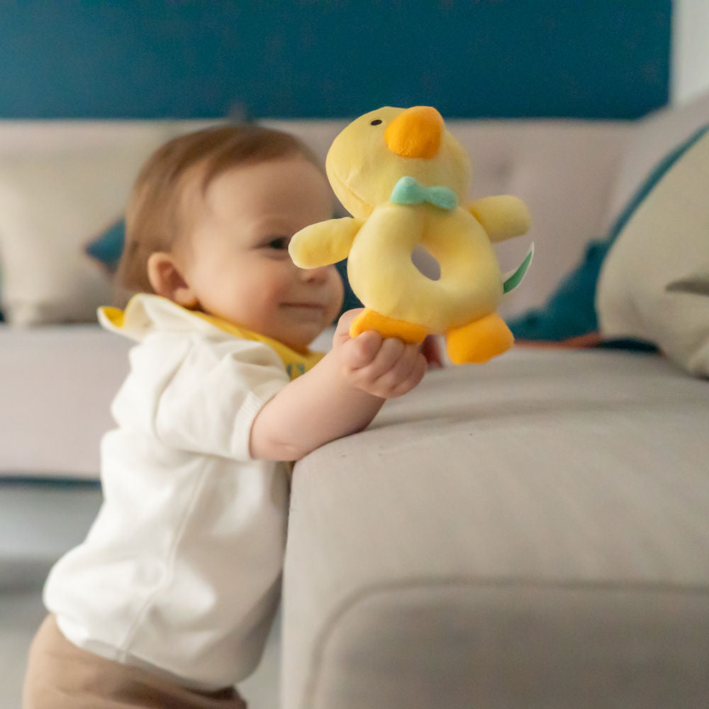 Duck Plush Baby Rattle