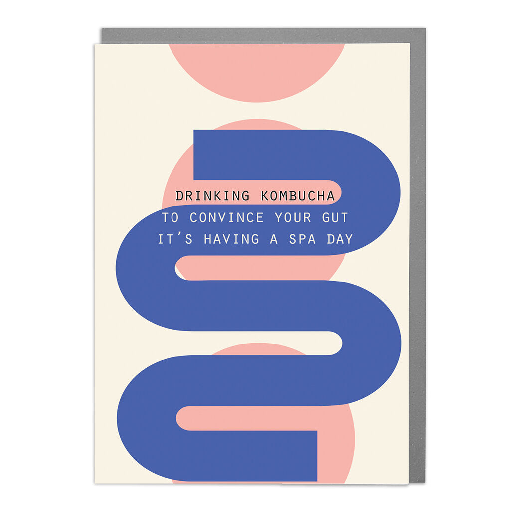 Kombucha Humour Greetings Card