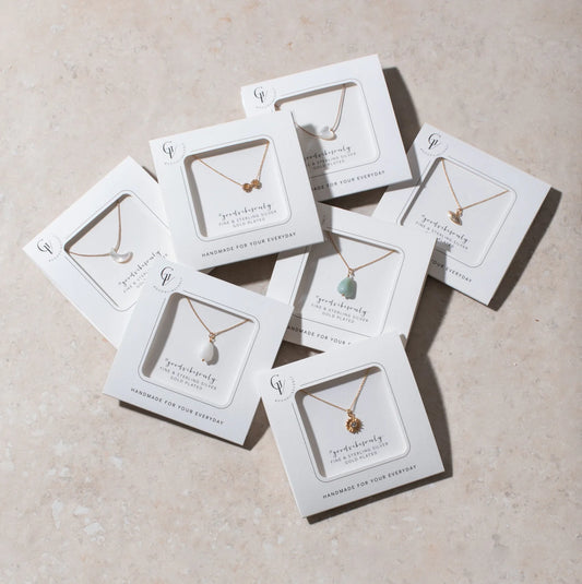 Amazonite Necklace Gold