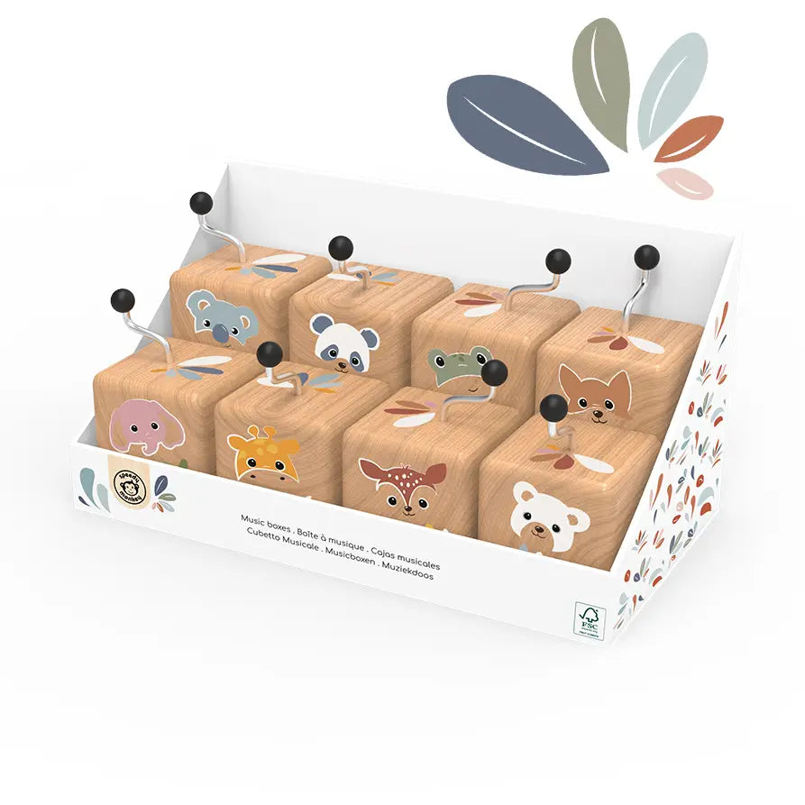 Speedy Monkey Wind Up Wooden Music Boxes Various Designs