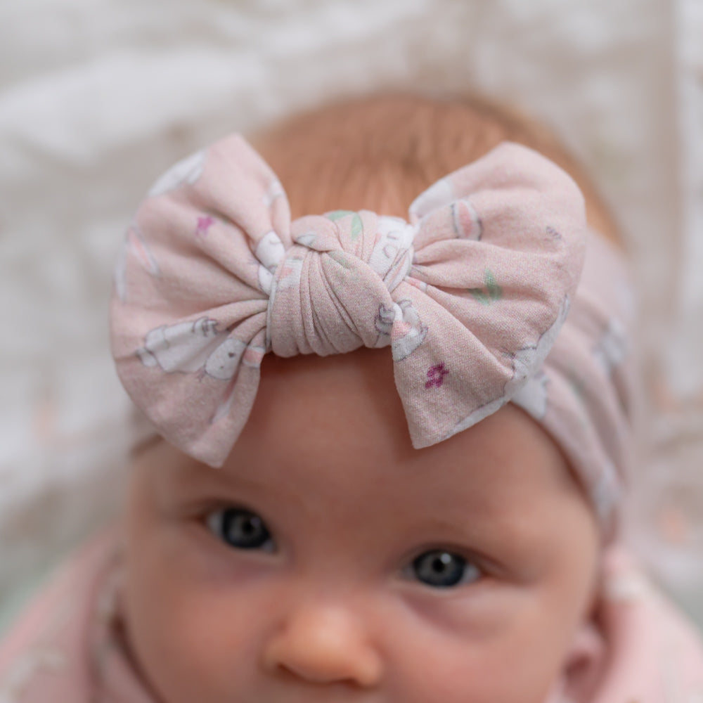 Bunnies Top Bow Turban Headband