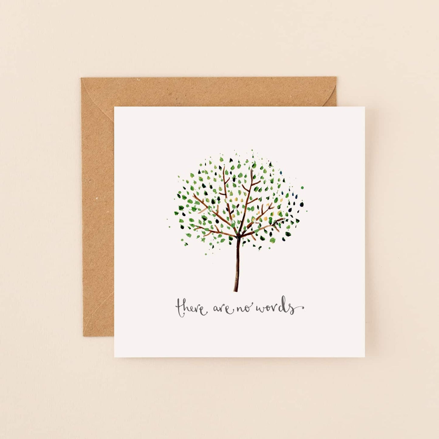 There Are No Words Tree Greetings Card