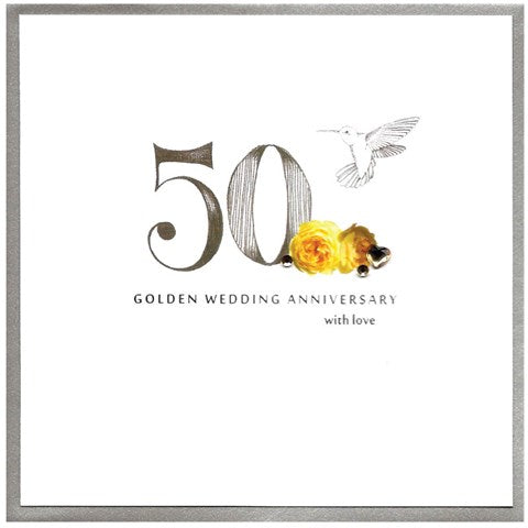Golden Wedding Anniversary Greetings Card