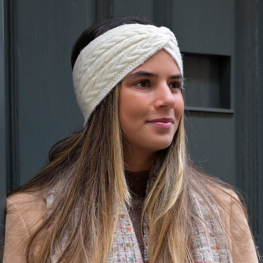 Cream Cable Knit Cosy Headband