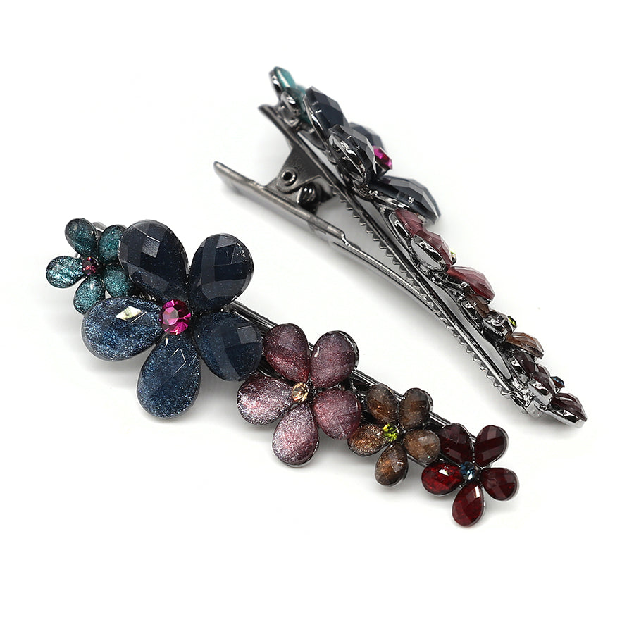 Floral Hair Slides Two Pack