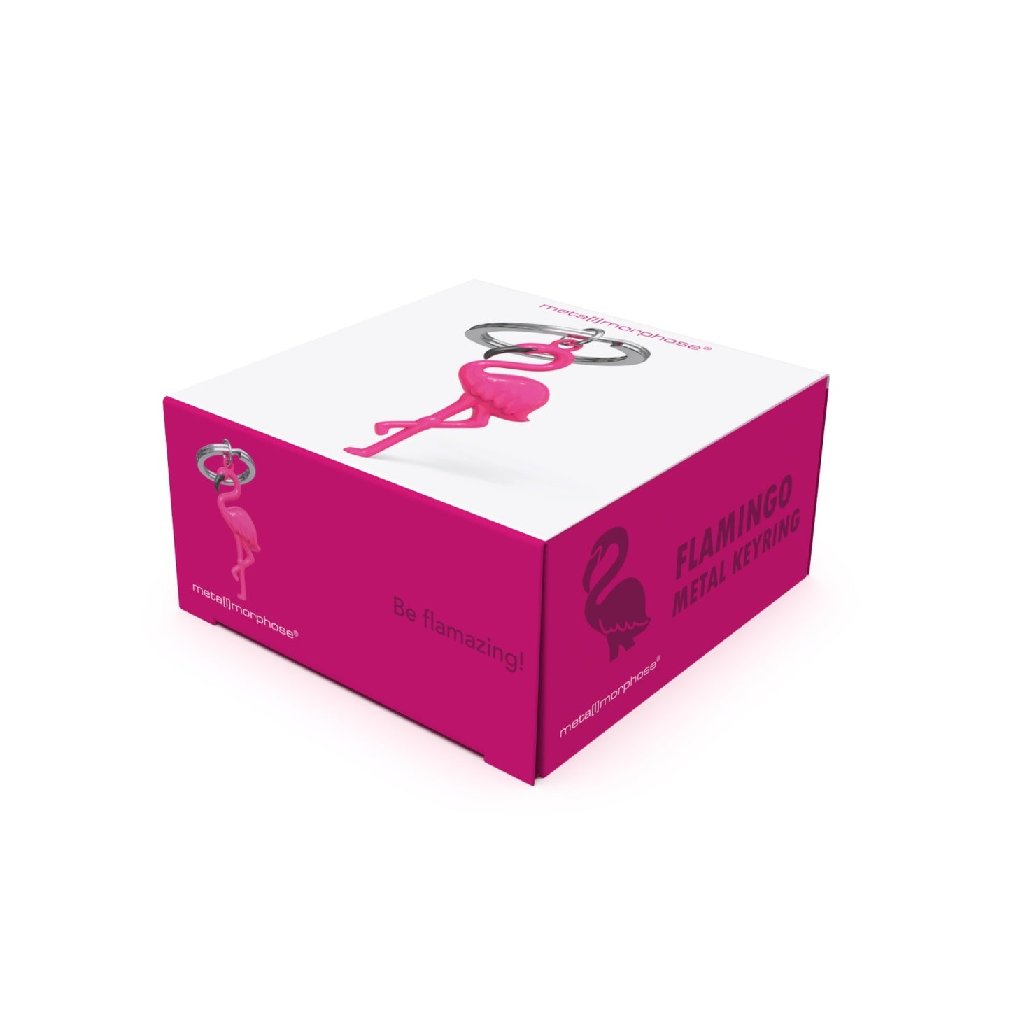 Metalmorphose Keyring Pink Flamingo