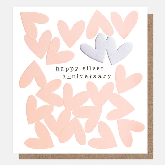 Happy Silver Anniversary Greetings Card