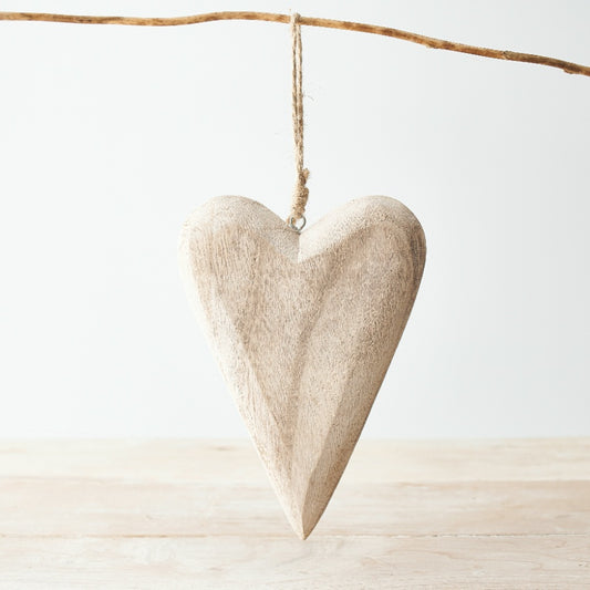 Rustic Wooden Large Hanging Heart