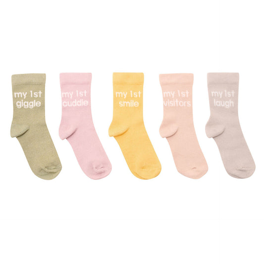 Bambino First Milestones Socks 0-6 Months