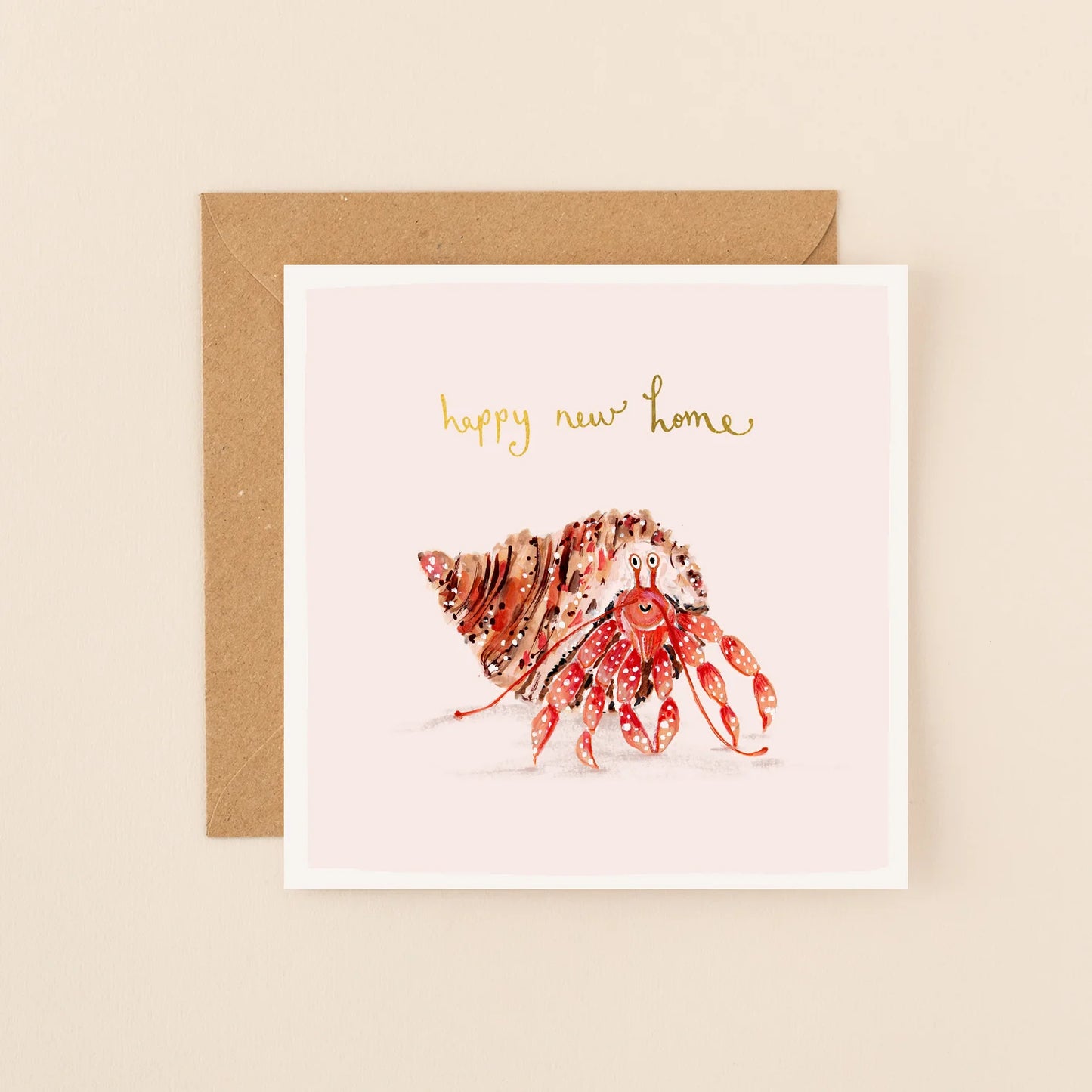 Crab Happy New Home Greetings Card