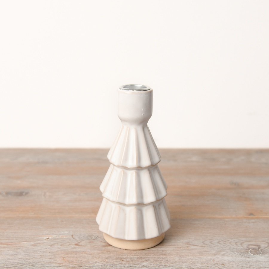 Tree Candle Holder White