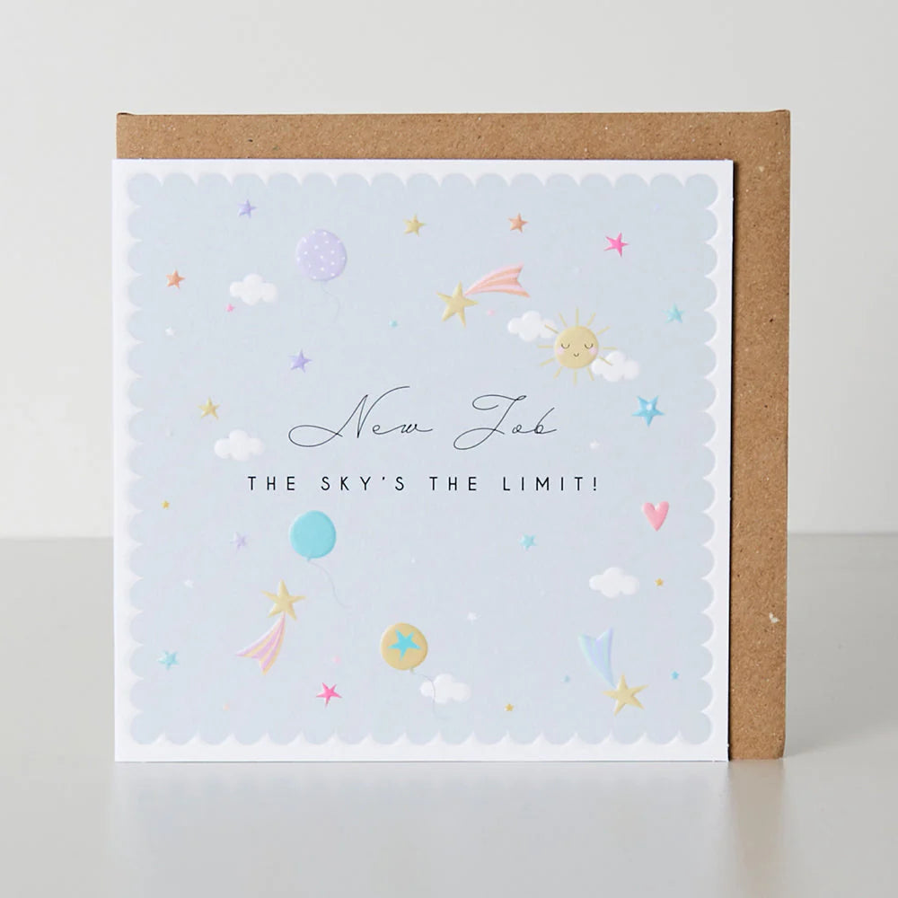 New Job The Sky’s The Limit Greeting Card