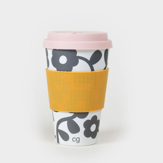 Mono Floral Coffee Cup