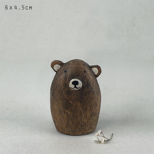 Wooden Standing Bear Medium