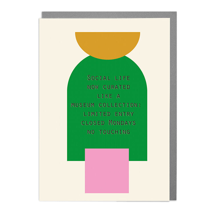 Museum Collection Humour Greetings Card