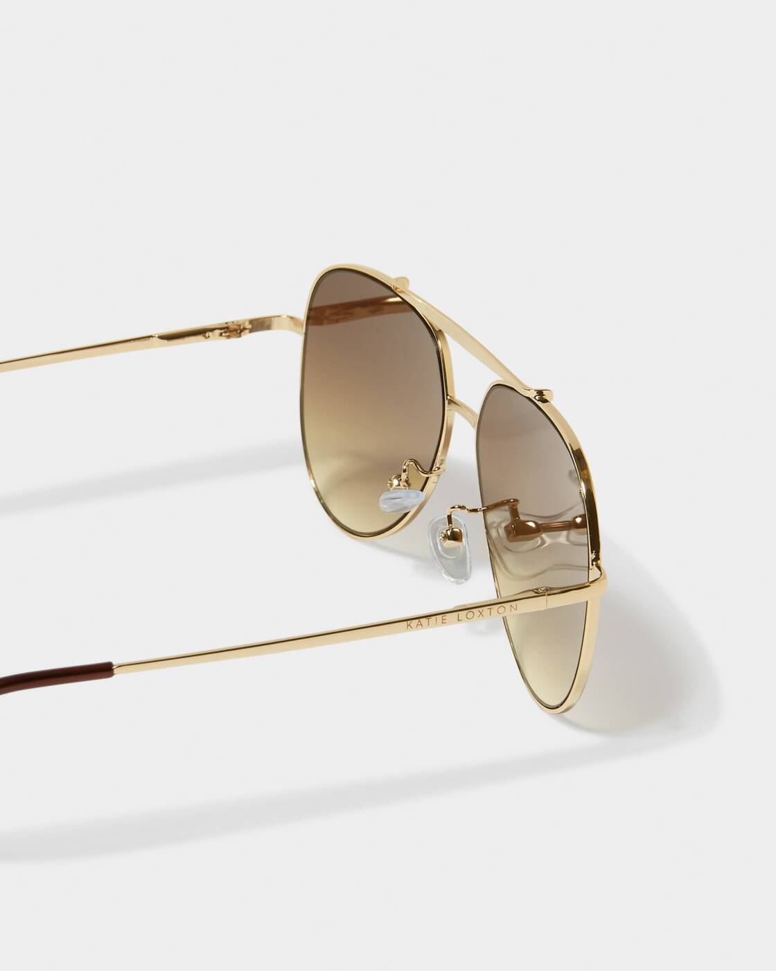Katie Loxton Bali Aviator Sunglasses in Gold Metal