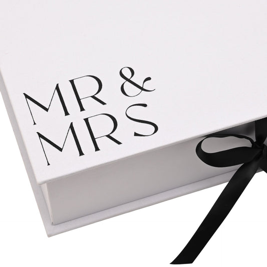 Amore Linen Keepsake Box ‘Mr & Mrs’