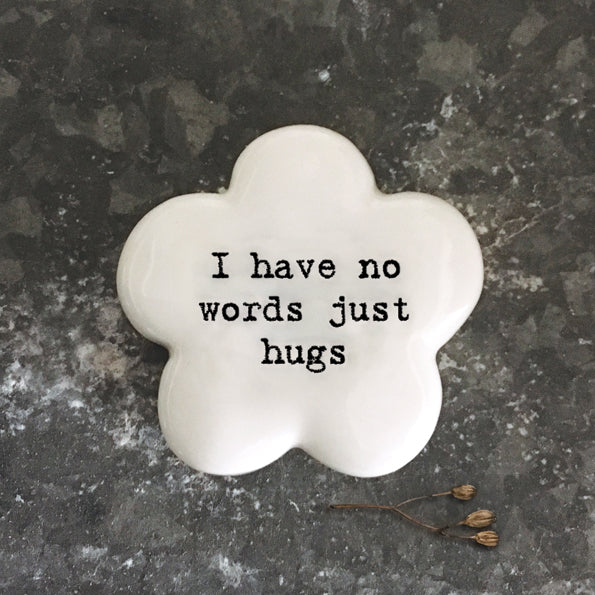 Porcelain Flower Token Just Hugs