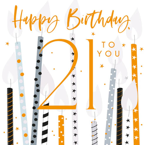 Happy Birthday 21st Greeting Card