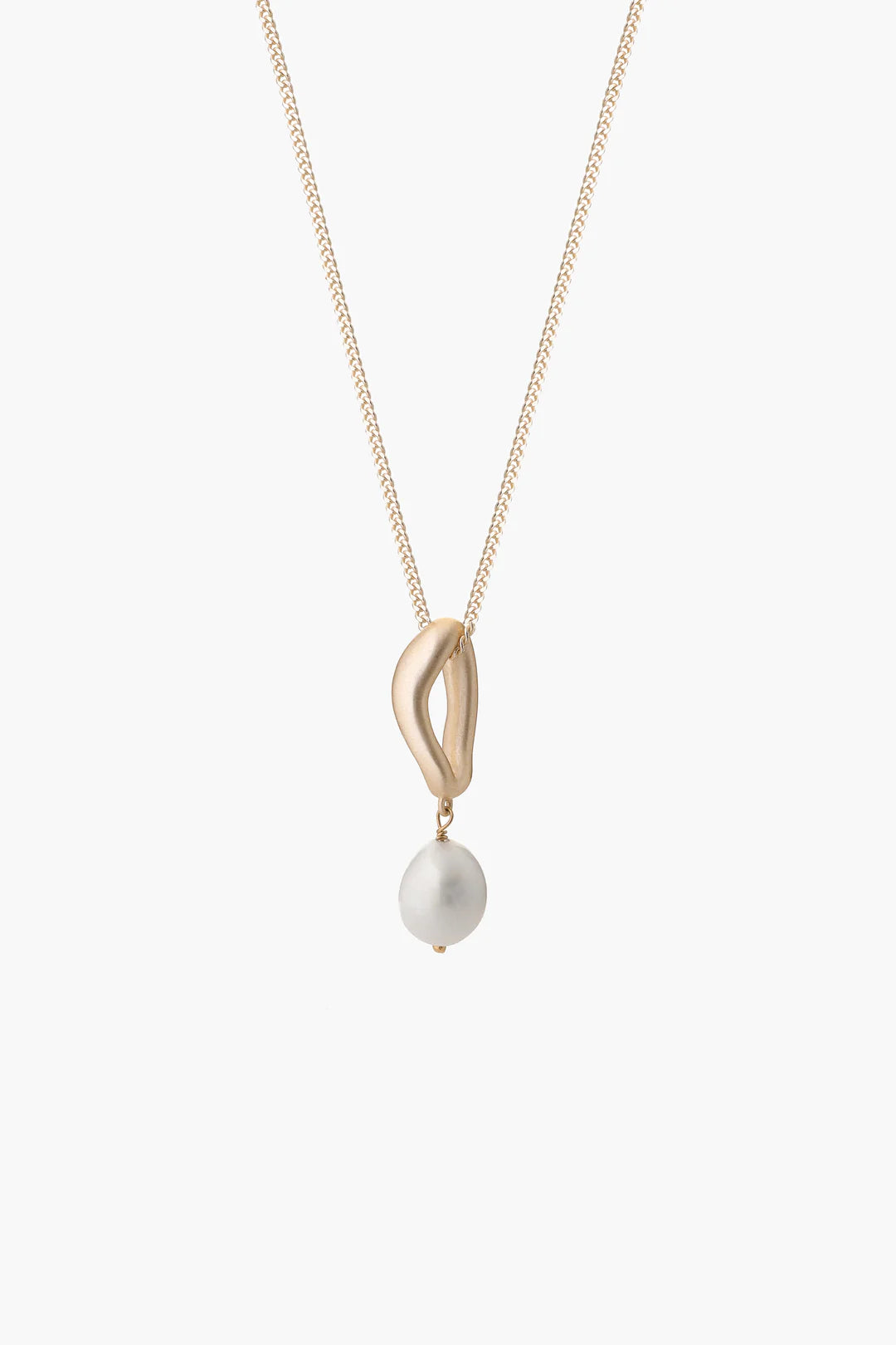 Tranquil Gold Pearl Necklace