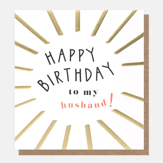 Husband Birthday Greetings Card