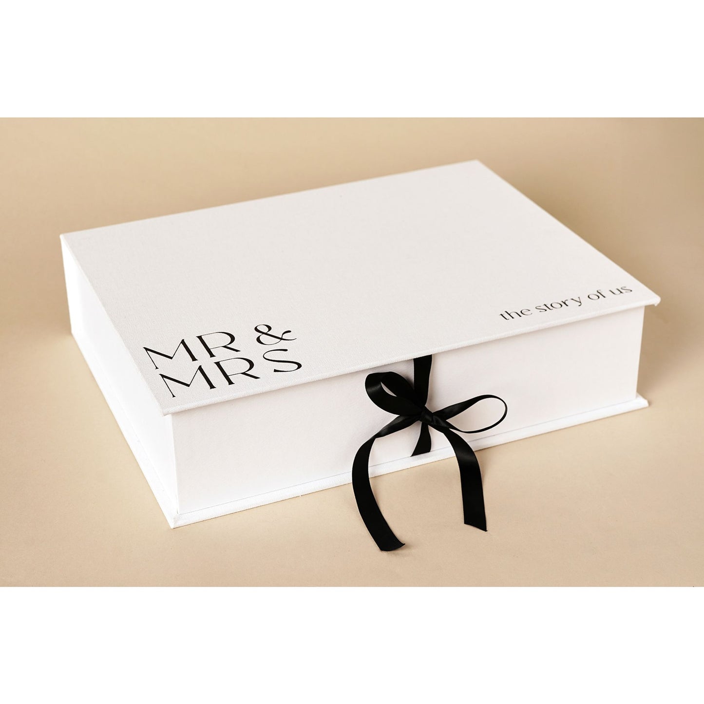 Amore Linen Keepsake Box ‘Mr & Mrs’