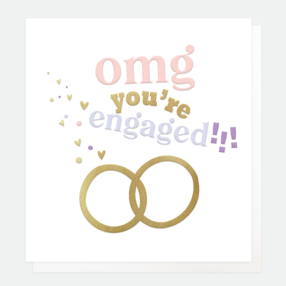 Omg You’re Engaged! Greetings Card
