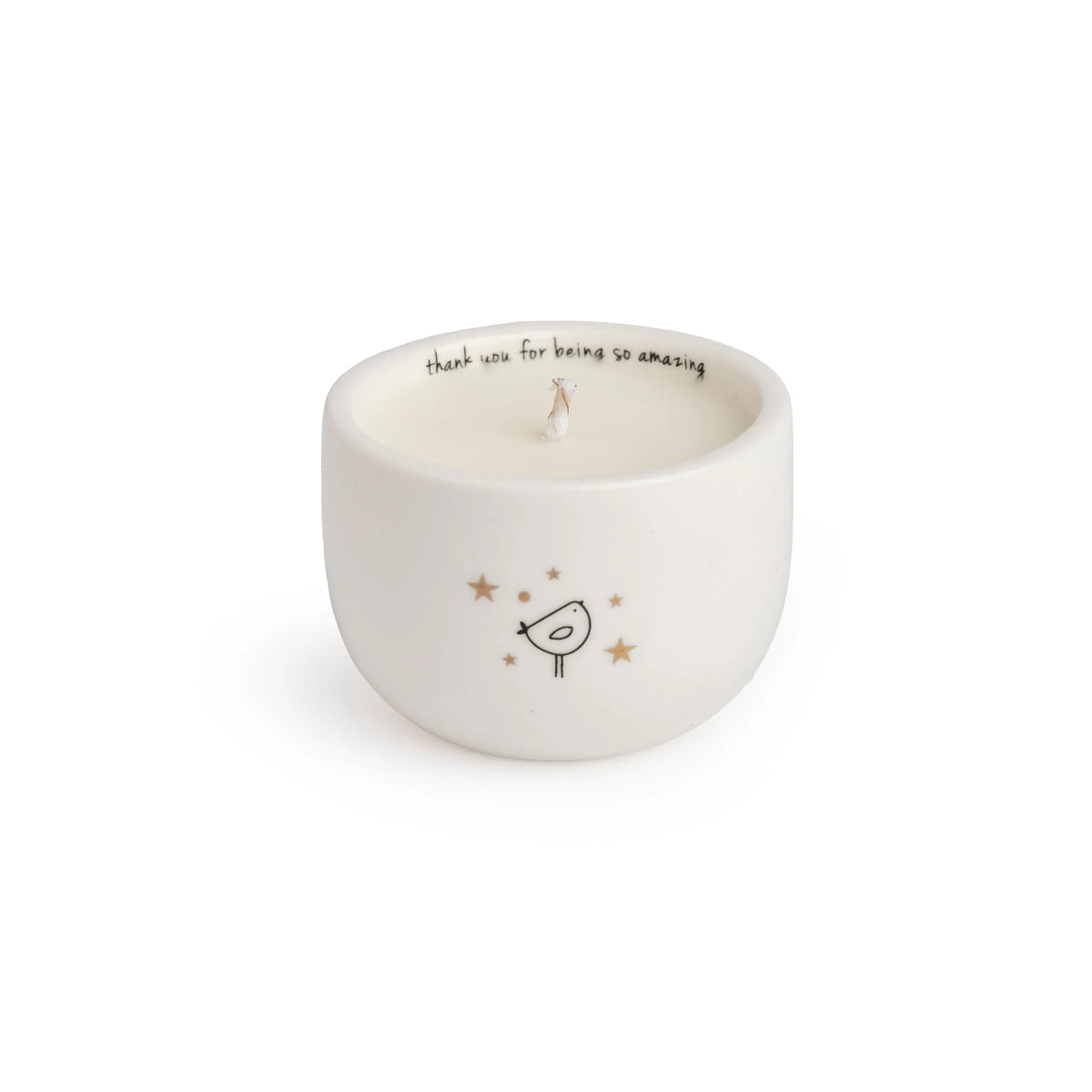 Thank You Ceramic Candle