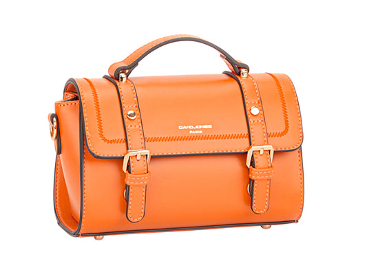 David Jones Orange Mini Satchel Bag