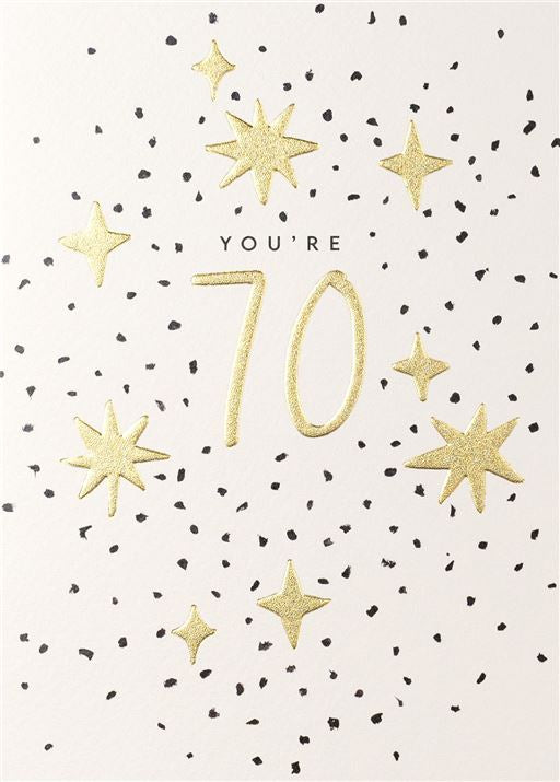 70th Birthday Greetings Card