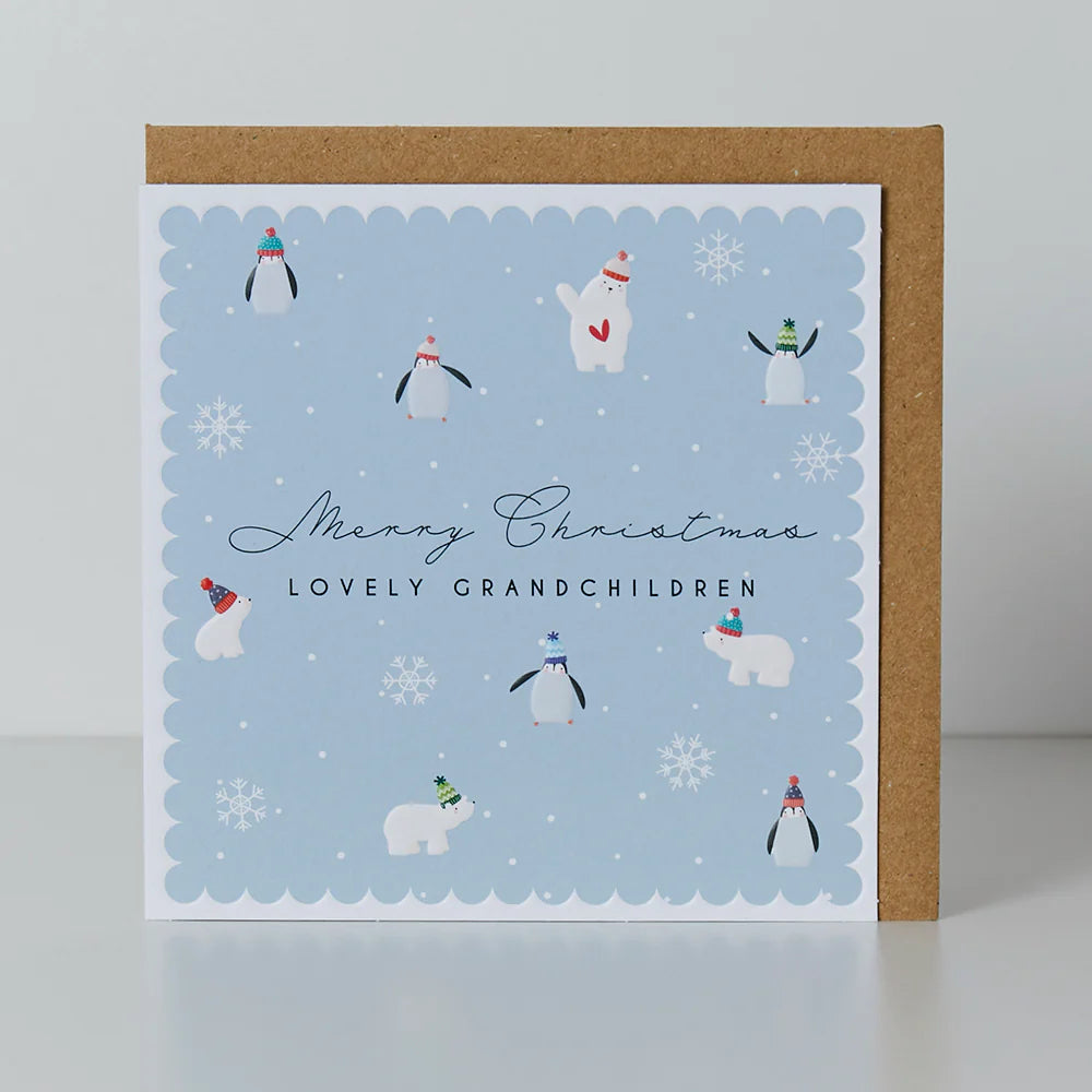 Lovely Grandchildren Christmas Greetings Card
