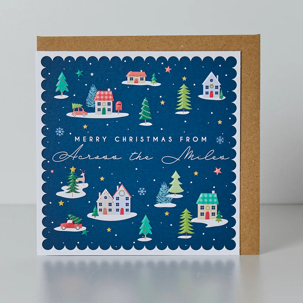 From Across The Miles Christmas Greetings Card