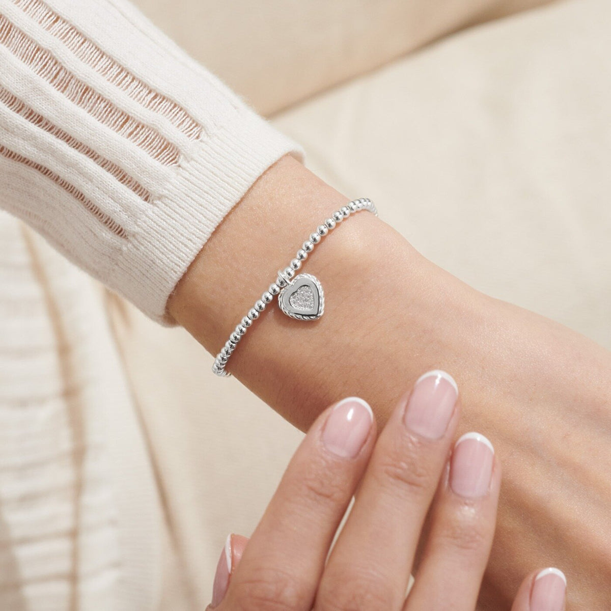 A Little Wonderful Nana Bracelet In Silver Plating