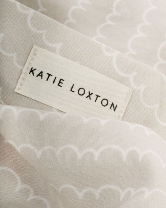 Wave Print Gift Set Pyjamas in Taupe & White