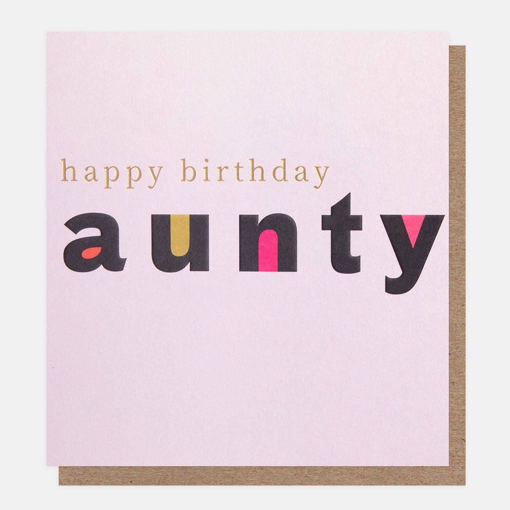 Happy Birthday Aunty Greetings Card