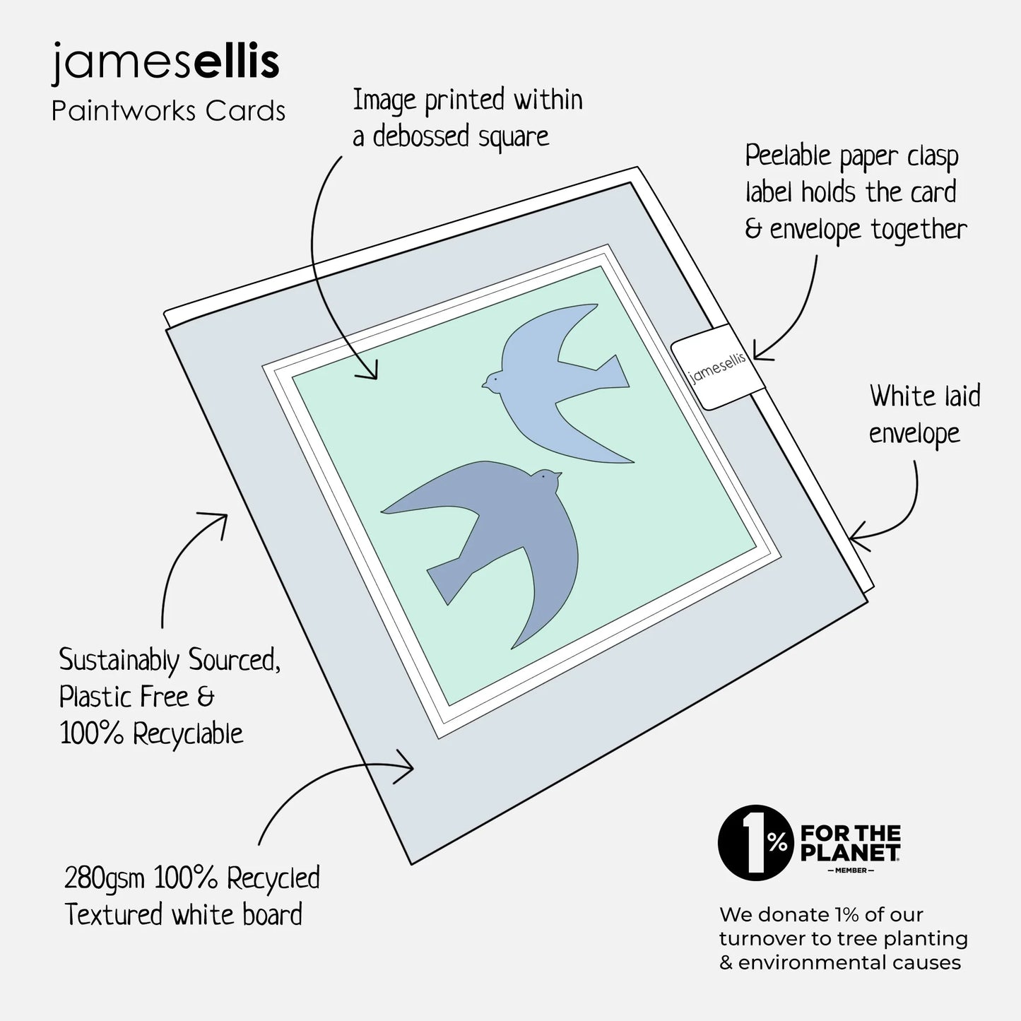James Ellis Rosemullion Sailing Greetings Card