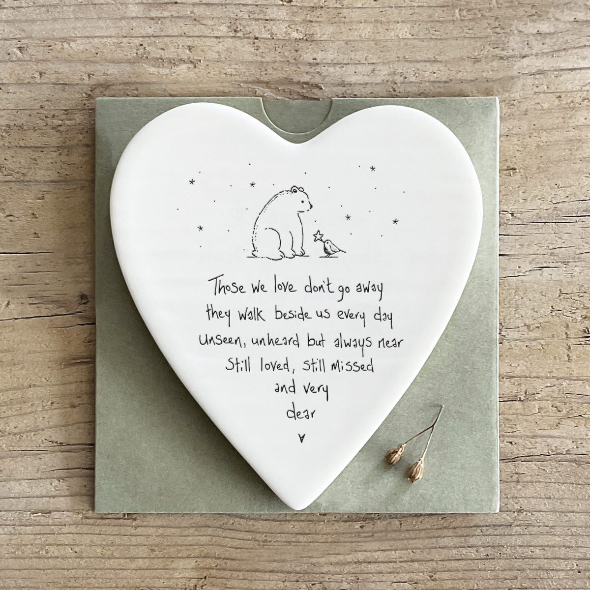 Porcelain Hanging Heart Those We Love
