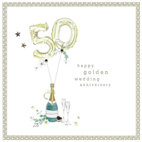 Golden Wedding Anniversary Greetings Card
