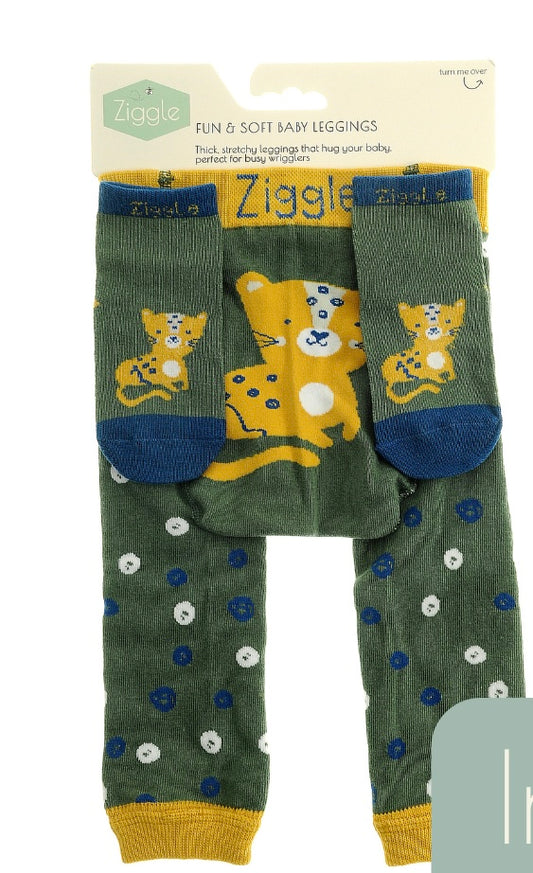 Savanna Leopard leggings and Socks Set