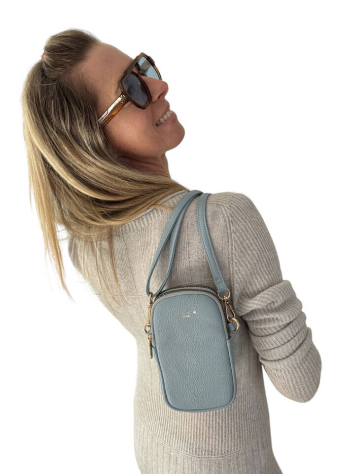 David Jones Crossbody Phone Bag Pistachio