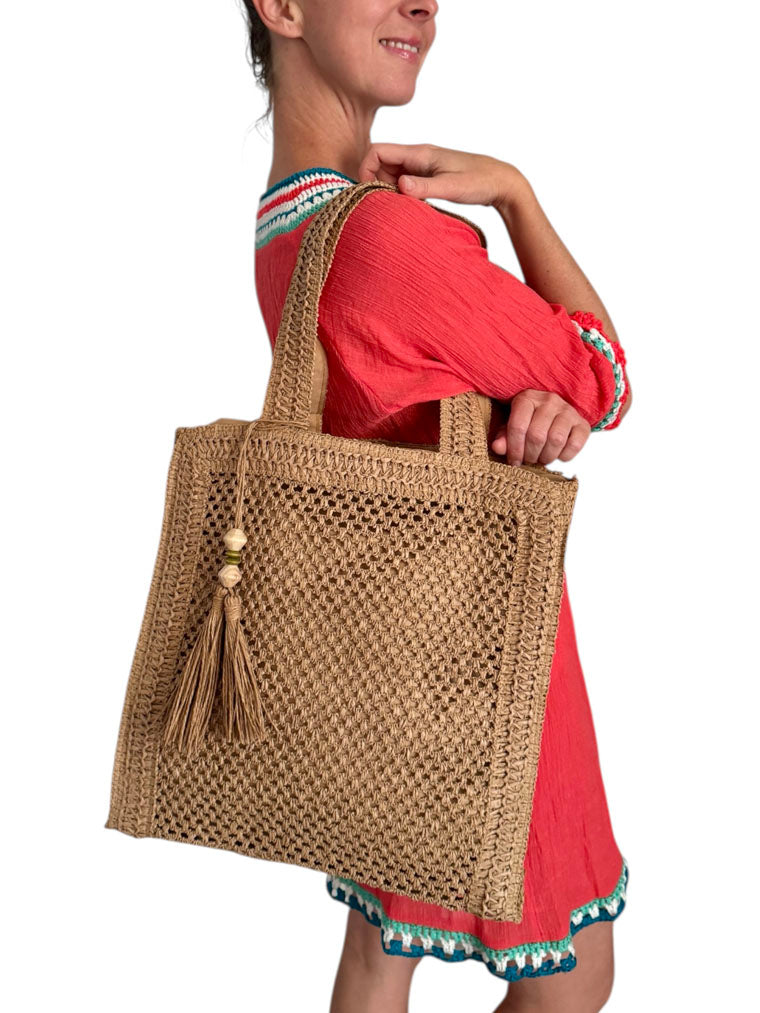 David Jones Tote Bag Camel