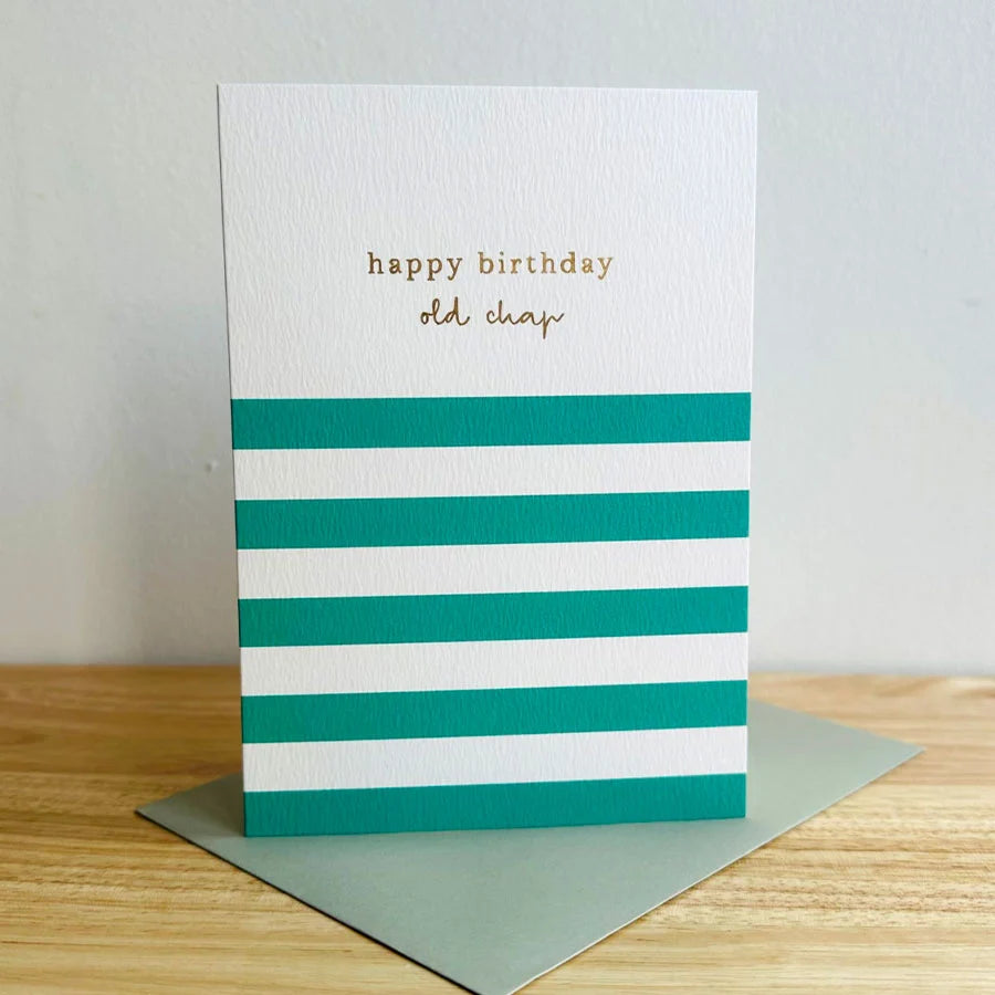 Happy Birthday Old Chap Greetings Card