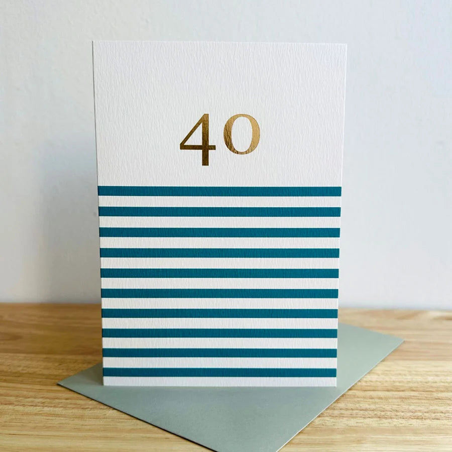 40th Birthday Greetings Card
