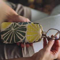 Lemon & Lime Design Cotton Glasses Case
