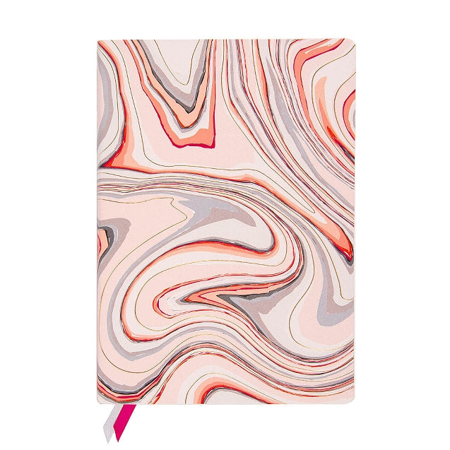 Pink Marble Effect A5 Notebook