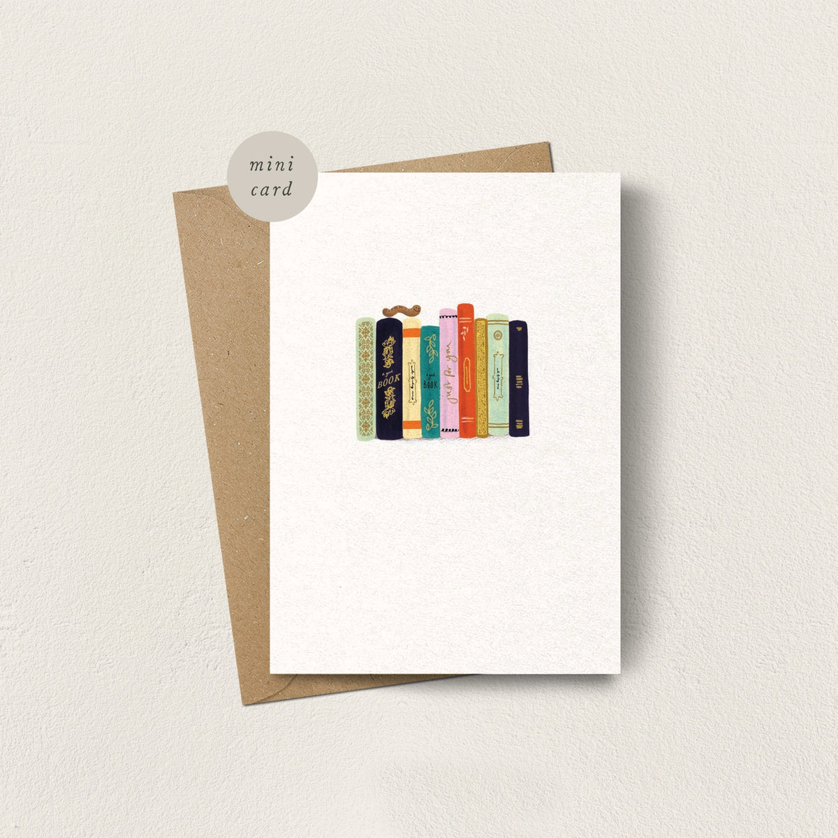 Books Mini Greetings Card
