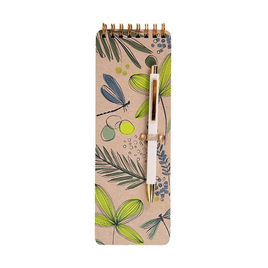 Green Jungle Themed Notepad & Pen
