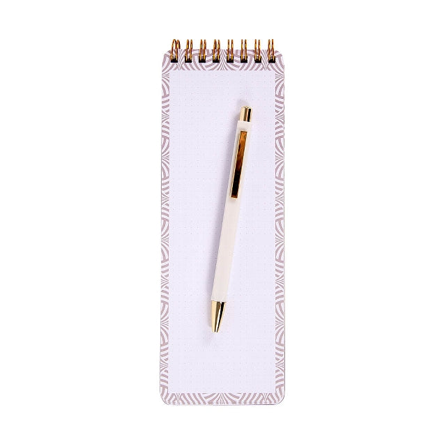 Pink & Orange Notepad & Pen Set